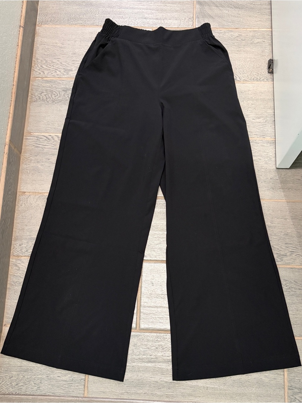 Athleta Black Wide-Leg Women's Pants